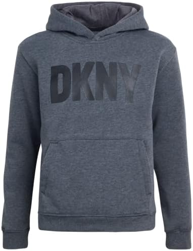 Sorto de moletom de meninos DKNY - Hoodie de pulôver de lã