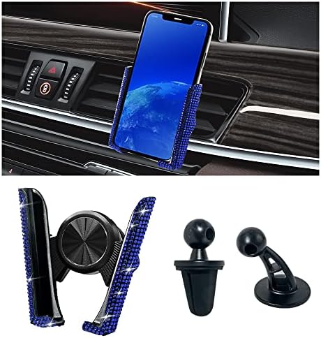 Sbode Bling Car Phone Titular, 360 ° Ajuste ajustável do telefone do carro automático, carro de ventilação