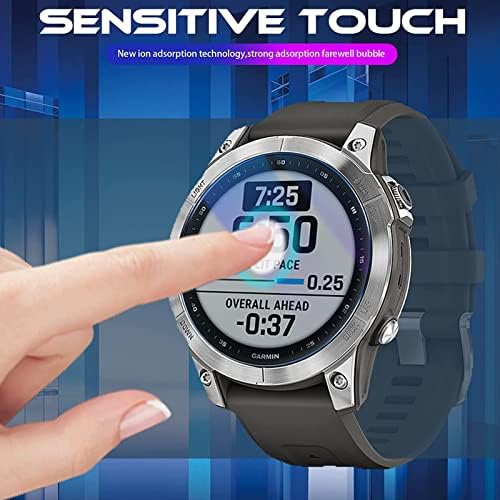 Compatível para Garmin Fenix ​​7 Smart Watch Screen Protector, AwaDuo 0,33mm Memote o protetor de