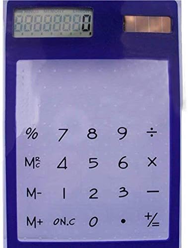 Calculadora de energia solar Mini Calculadora Transparente Calculadora Ultra Thin for Office Home School etc 1PCS