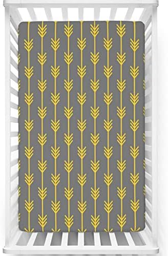 Flechas com temas de seta folhas de berço, mini-berço portáteis lençóis de berço Ultra Soft