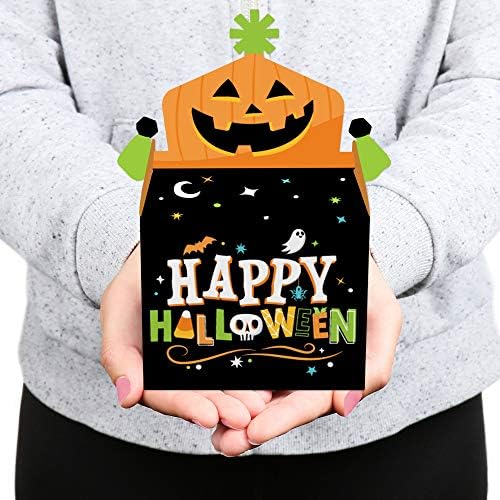 Big Dot of Happiness Jack -O' -Lantern Halloween - Favores de festa de caixa de tratamento - Crianças de festa