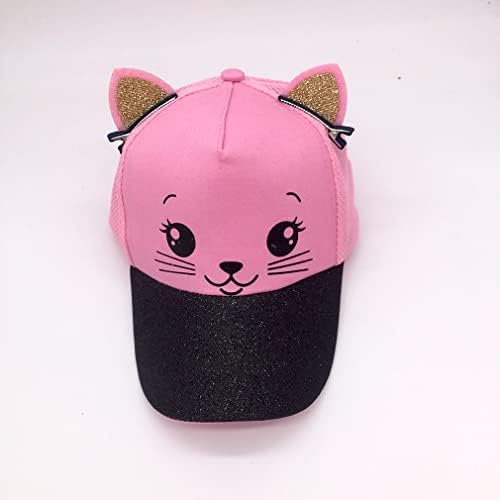 D.O.T Kids CAT CAU BASEBOL CAP GIRLS CHAVE KITTY Ajusta Snapback Trucker Hat para Summer Sport Travel