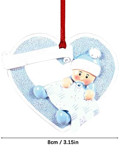 Azul amor de amor infantil baby descanso de natal decoração de pingente de natal decorações de varanda ao ar livre