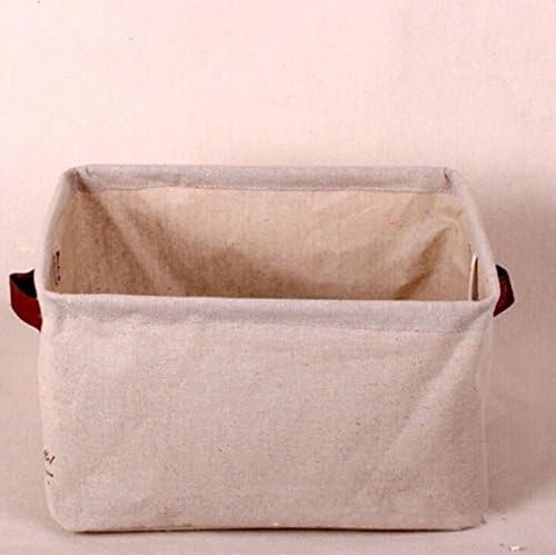 Chengyida 3-Pack 302418 cm Ramie Cotton Taber Padrões criativos Bolsas de armazenamento Basquete Tabela clássica