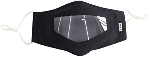 Atrise máscara 4pc com expressão visível de janela transparente para surdos e com deficiência auditiva