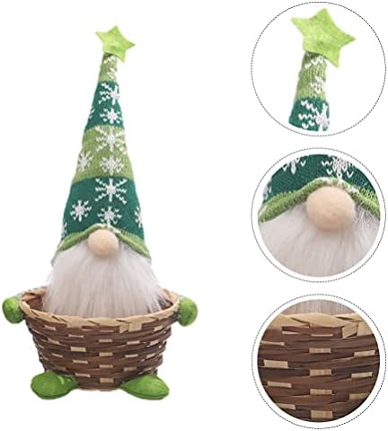 NUOBOTYTY Christmas Candy Basket Christmas Party Presente Fruits Caixa de contêiner Jar