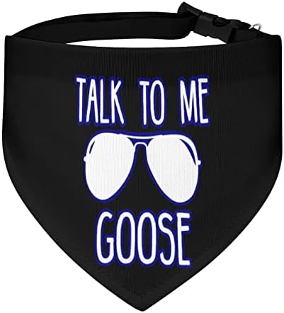 Fale comigo Goose Dog Bandana Bibs de lenço de lenço de triângulo