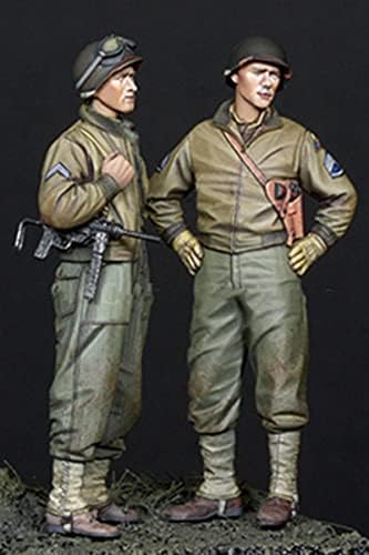 Goodmoel 1/35 WWII US Tank Soldier Resin Figura / Soldado Desmonte e não pintado kit em miniatura