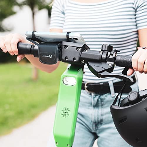 WixGear Leather Universal Bicycle Hitlebar Portador de telefone para telefones celulares e GPS,