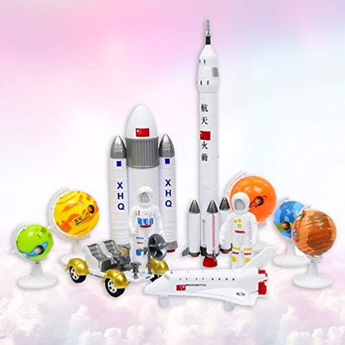 Toyandona 11pcs Modelo aeroespacial Toys Creative IMITATION Rocket Satellite Modelo de Plástico Toys