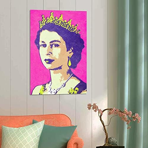 LME Queen Elizabeth II Retrato Pop Teas Art Poster e Wall Art Picture Print Modern Family Bedroom