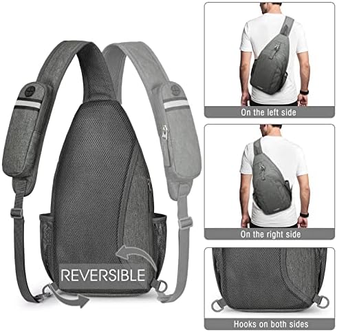 G4Free Sling Bag RFID bloqueando a mochila Sling Backpy Crossbody Backpack Daypack para viagens de caminhada
