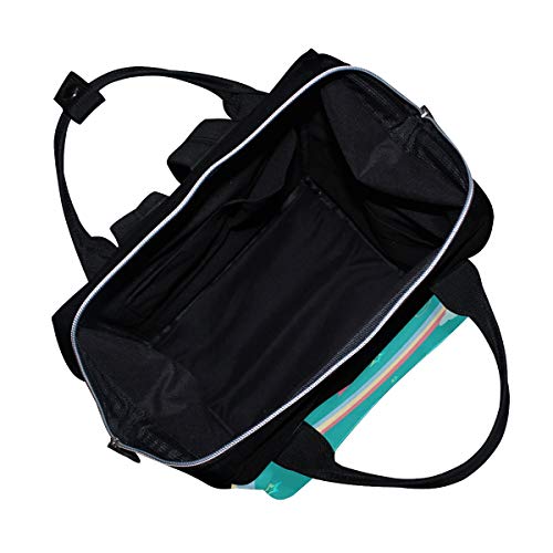 Backpack de mamãe para bebês para cuidados com o bebê, unicórnio de fantasia elegante e impermeável Travel