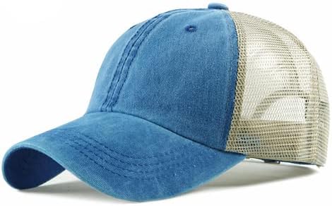 Trucker Ball Cap malha bege traseira chapéu ajustável Snapback 2 painel Cap 6
