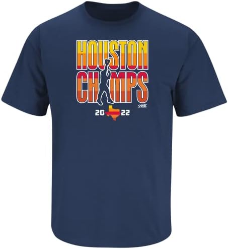 2022 T-shirt campeões mundiais para fãs de beisebol de Houston