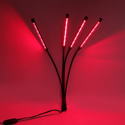 Ayayu Redlight Terapy Dispositivo, 660nm Red 850nm Infravermold Redlight Care Body Light com 4 cabeças,