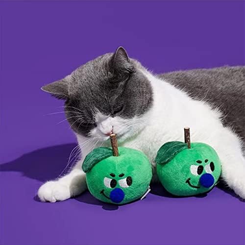 Xissg Toys de gatos para gatos, 1pcs fofo Catnip Catnip Chew Natural Silvervine cole os dentes
