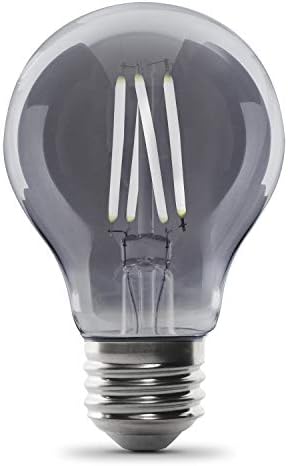 Feit Electric vintage exposto filamento de fumaça liderado em vidro AT19 com uma lâmpada de base E26 média