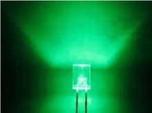 50pcs 2x5x7mm água clara retângulo verde LED LED LED Lâmpada