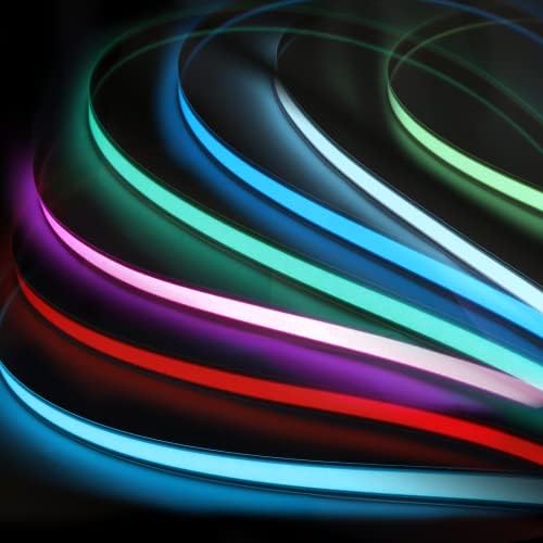 Luz de brilho eletroluminescente El Neon - 3modes permanecem ligados/lentos/estroboscópios rápidos, 1 cm x 1m
