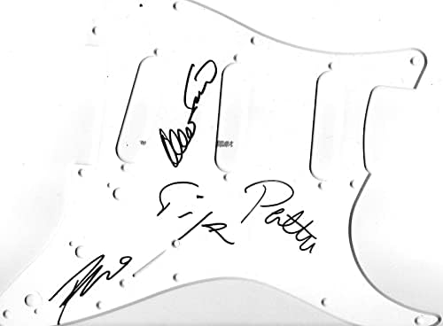 Banda de metal apocalyptica real assinada banda assinada PickGuard por todos os 4 membros prova