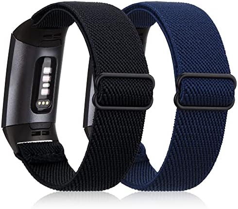 Bandas de relógio ULUQ compatíveis com Fitbit Charge 3/Charge 4/Charge 3 SE, Pacote de pulseira esportiva