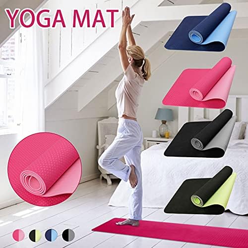 Tapetes de ioga para mulheres, fitness Exercício de ioga tapete, 24x 72 em tapetes de instrução finos