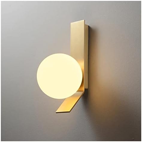 Liruxun led de parede de ouro liruxun luzes de vidro de cobre Decoração minimalista iluminação do quarto de
