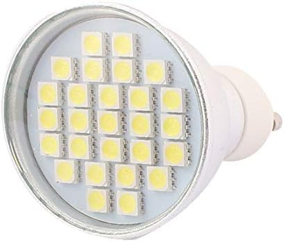 NOVO LON0167 220V GU10 LUZ LED 4W 5050 SMD 27 LEDS Spotlight Down Lamp Bulb Energing White Pure White (220V