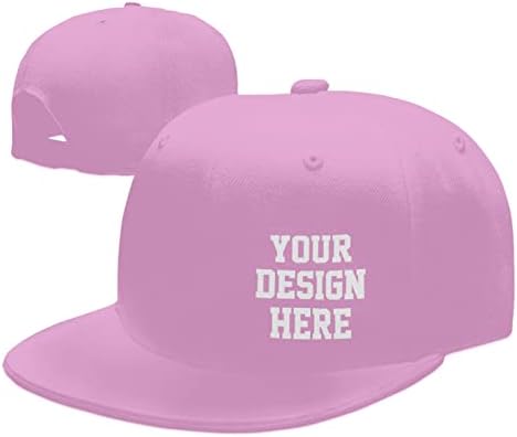 Chapéus personalizados Adicione seu texto Captura de hip -hop personalizada seu design aqui Presente personalizado