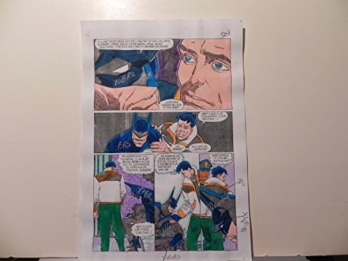 Batman Shadow of the Bat, Last Arkham Production Art assinou A. Roy com Coa Pg.24