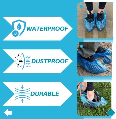 1000 pcs tampas de sapatos descartáveis ​​20 mícrons de espessura de bota reutilizável tampas de bota