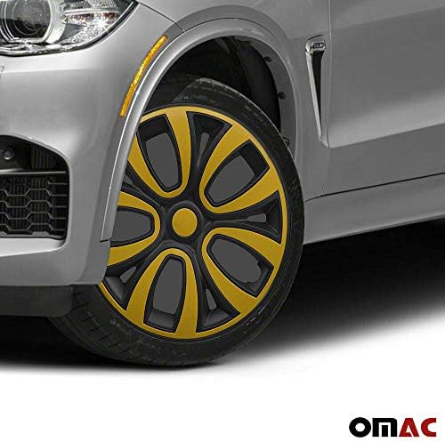 Capas de tampa da borda da roda OMAC | Acessórios para carros Caps de cubo de estilo OEM de 14 polegadas