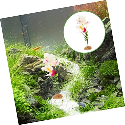 IPETBOOM subaquática Mini planta Tartaruga de água doce Bowlike Bowl Flor Ornamento