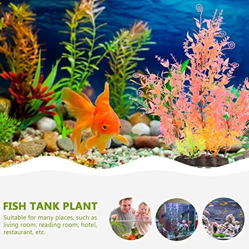 IPETBOOM PLANTAS Decoração 2pcs Simular aquário aquário Planta aquática Planta artificial Plástico Planta