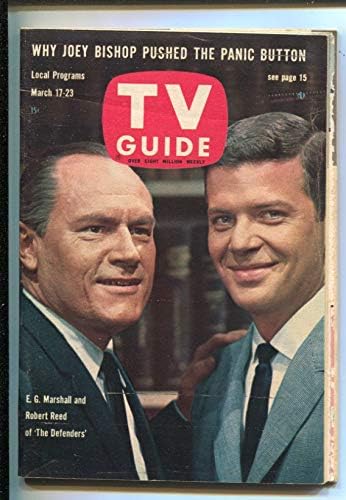 Guia de TV 3/17/17 1962-os defensores-e.g. Marshall-Robert Reed-Illinois-No-News Stand copy-vf-