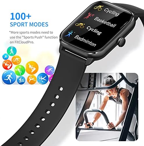 O qonioi Smart Watch suporta chamadas Bluetooth, smartwatch de 1,9 polegada para telefones Android e iOS com