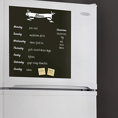 Planejador de refeições Decalque do quadro, decalque de menu, decalque da geladeira, planejador - somente
