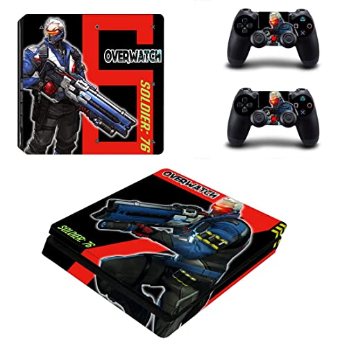 Game VoverWatchc Ashe Bastion Doomfist Hanzo Genji PS4 ou PS5 Skin Stick para PlayStation 4 ou 5 Console