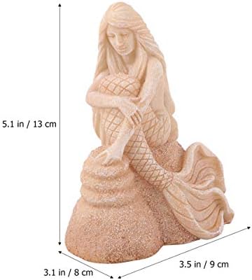 Figura da sereia de popetpop Figura estátua de aquário de resina estátua em miniatura jardim de
