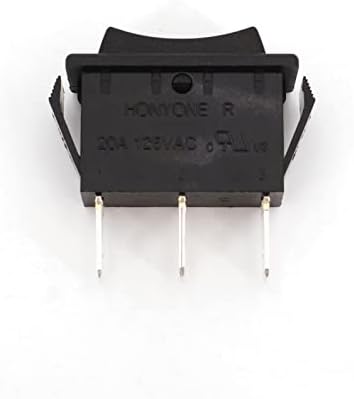 Larro Rocker Switch 5pcs preto 32x14mm de alta corrente 3pin 3 vias SPDT Rocker Switch 20A/125VAC