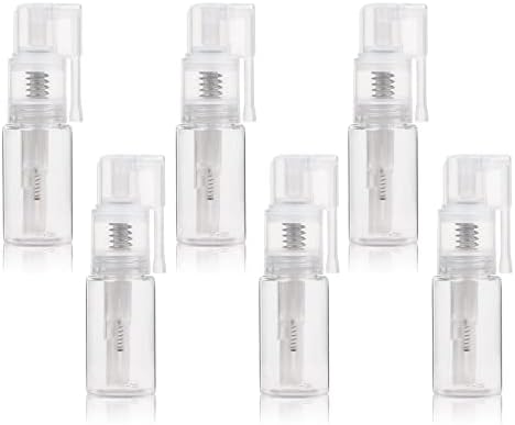 Rmisodo 6 pedaços Spray em pó de spray, aplicativo de fibra de cabelo de 14 ml recarregável, garrafas de cosméticos