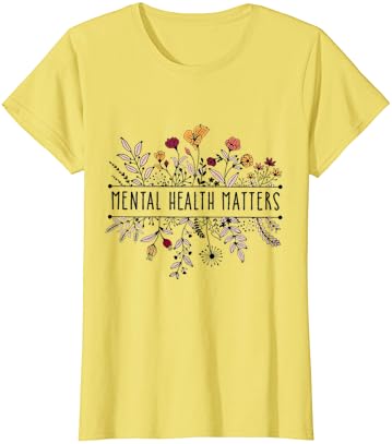 T-shirt vintage Retro Wildflower Mental Matamentos de saúde