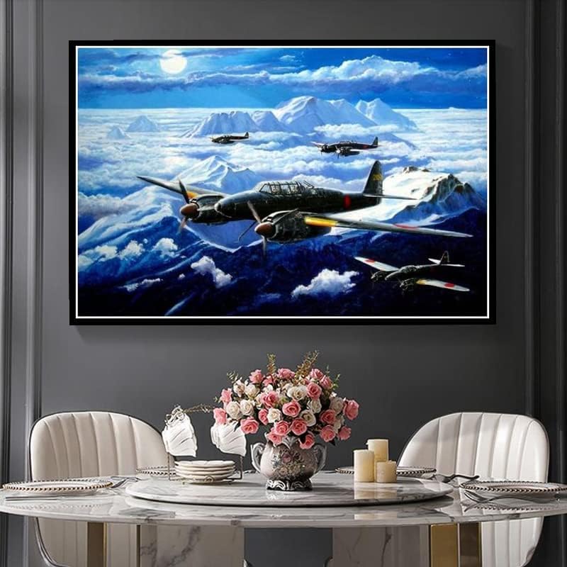 Bomber Fighter Aeronave Militar Aeronaves DIY 5D Diamond Painting Kits Diy Arts Craft for Home Wall Decor Presentes