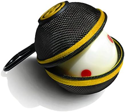 Ballsak Sport - Amarelo/preto - Caixa de bola de clipe -on, bolsa de bola para prender bolas de sugestão,