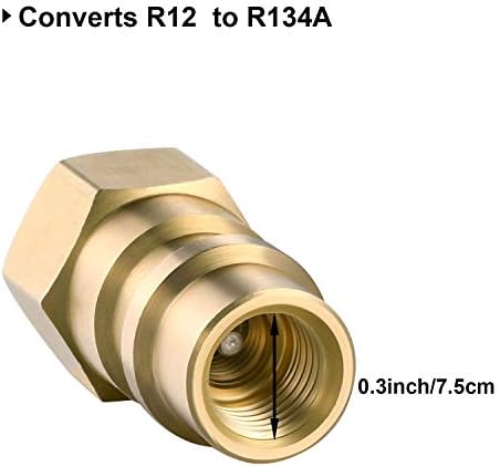 O kit de válvula de piercing de bala com tampa de poeira converte R12 a R134A FIT FIT 7/16 polegadas Low Side