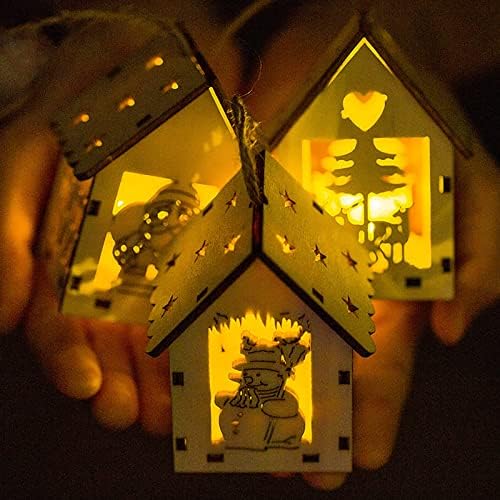 Produtos decorativos de natal Cabin de cabana leve Pingente de Natal Creative Luminous Christmas