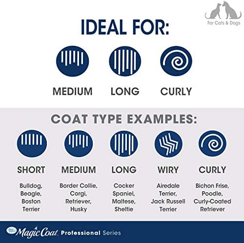 Four Paws Magic Coat Professional Series Brushes para cães e gatos L Aparadores, Clippers de unhas e pincéis