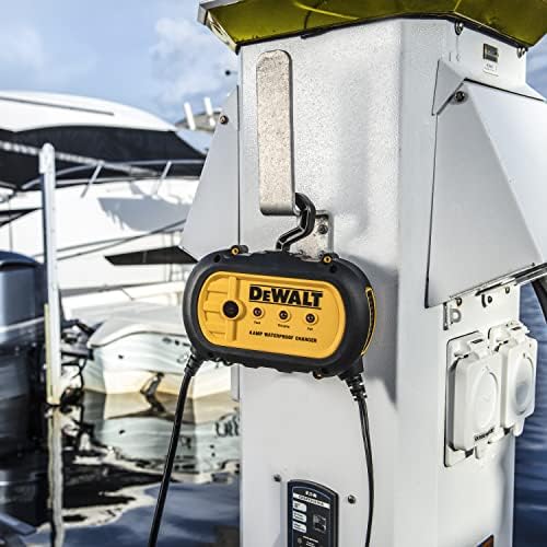 Dewalt dxaewpc4 totalmente automático de 4 amp 12V impermeável carregador de bateria/mantenedor com grampos